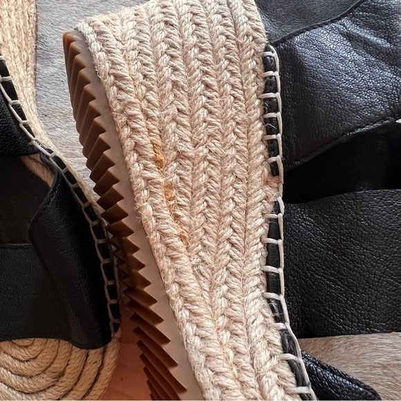EILEEN FISHER Black Willow Wedge Espadrille Size 7.5 NWOT - Picture 7 of 7